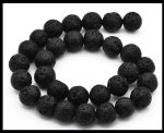 Lava Beads 10mm Black