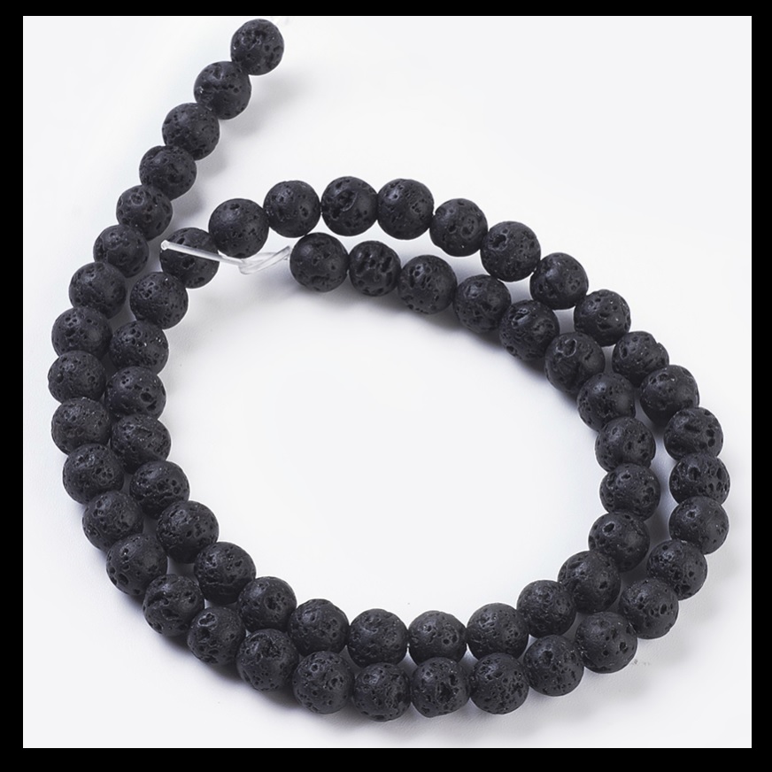 Lava Beads 4mm