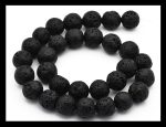 Lava Beads 8mm Black