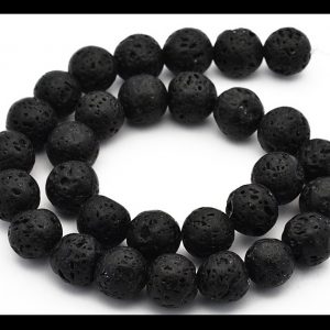 Lava Beads 8mm Black