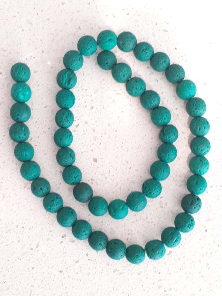 Green Lava Beads 8mm