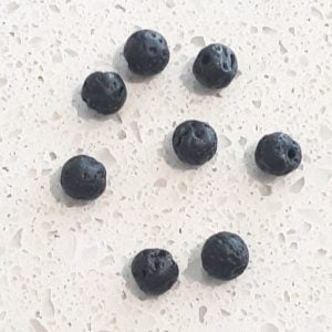 Single 4mm Lava Bead