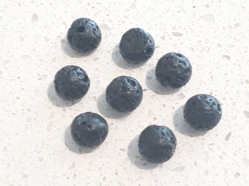 Single 6mm Lava Bead