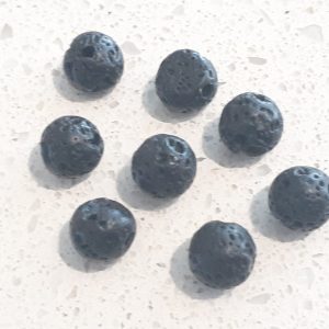 Single Lava Bead 6mm