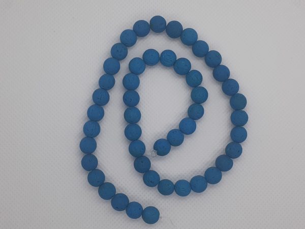 Blue Lava Beads 8mm