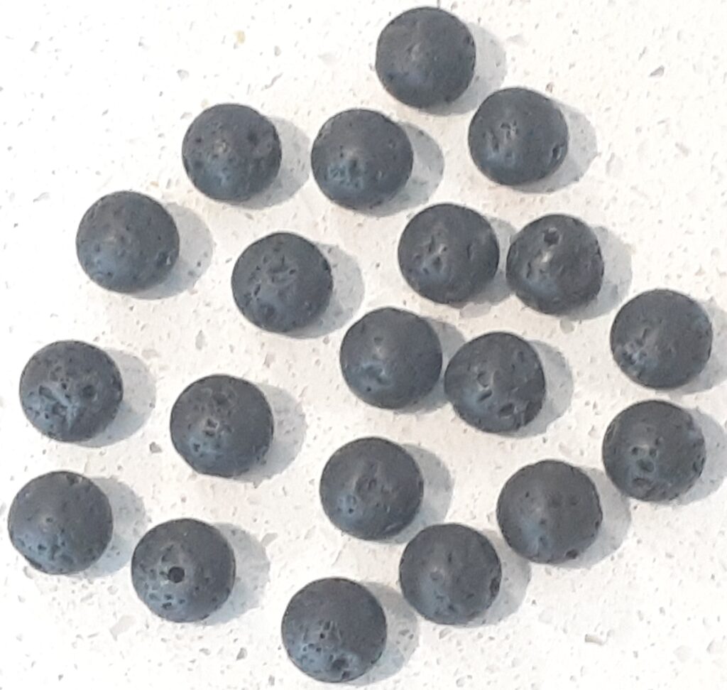 Single Lava Beads 10mm