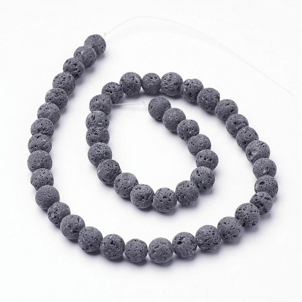 Natural Lava Beads 8mm