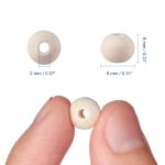 Wooden Beads 8mm Round Natural