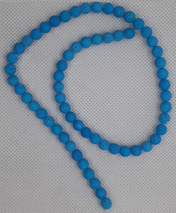 Lava Beads 6mm Blue