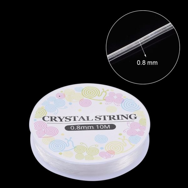 Crystal String bead cord clear