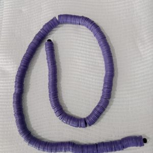 8mm Purple Clay Beads