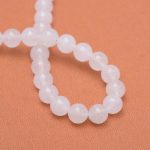8mm White Jade Bead