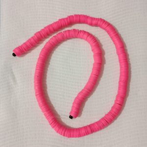 8mm Pink Clay Beads