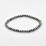 Hematite Beaded Ball Stretch Bracelet
