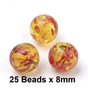 8mm Resin Beads