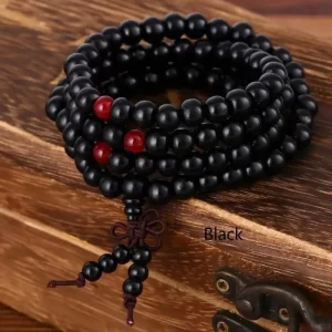 108 Prayer Beads Black Sandalwood