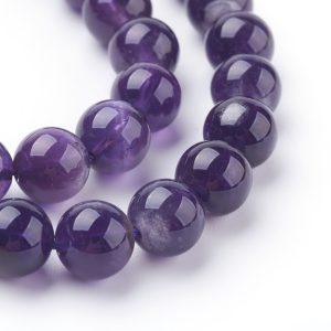 Natural 8mm Amethyst Beads Strands