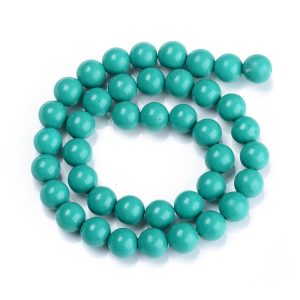 Natural 8mm Mashan Jade Beads Strand