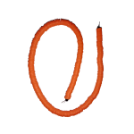 8mm Orange Clay Beads x 380pcs Disc Heishi Flat Round