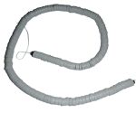 8mm Light Grey Clay Beads x 380pcs Disc Heishi Flat Round