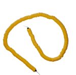 8mm Yellow Clay Beads x 380pcs Disc Heishi Flat Round